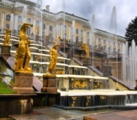 Fountains in Peterhof